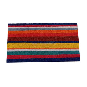 Coco Rubber Non Brush Coir Mat 1.23 Kgs 8mm Thickness <strong>Entry</strong> with This Bright and Colorful Floral Natural Coir Door Mat 60*90 cm - Product Image 4