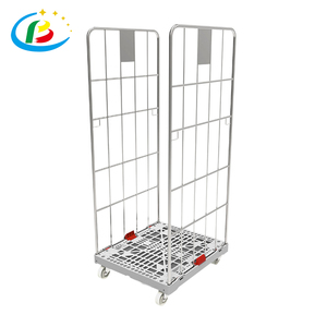 Zinc Surface Finish Silver Plating Steel <strong>Logistic</strong> Roll <strong>Container</strong> with Large Capacity - Product Image 2