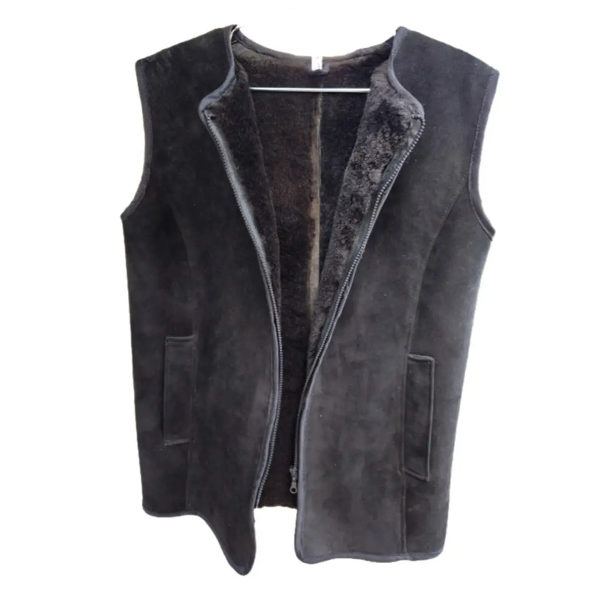 Sheepskin vest for cold season high quality vests for sale