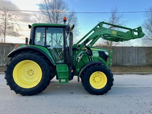 4x4 John Deer 6115M拖拉机型号待售/114HP多功能拖拉机，带交流和驾驶室功能齐全，可随时发货