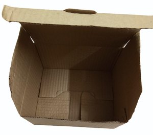 Küçük Tuck üst oluklu mukavva kutu kahverengi 6.1x5.9x7.5 inç Model 5507-geri dönüştürülmüş malzemelerle taşınabilir su geçirmez - Product Image 4