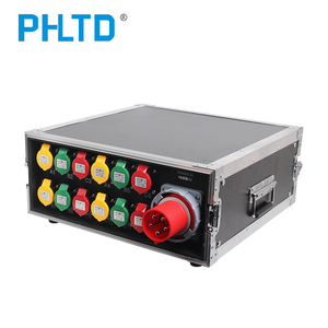 Caja de enchufe portátil PHLTD CEE 5 pines 32A 400V entrada 12 salidas CEE 3 pines + 1 enchufe Schuko, indicador de voltaje nido de distribución - Product Image 2