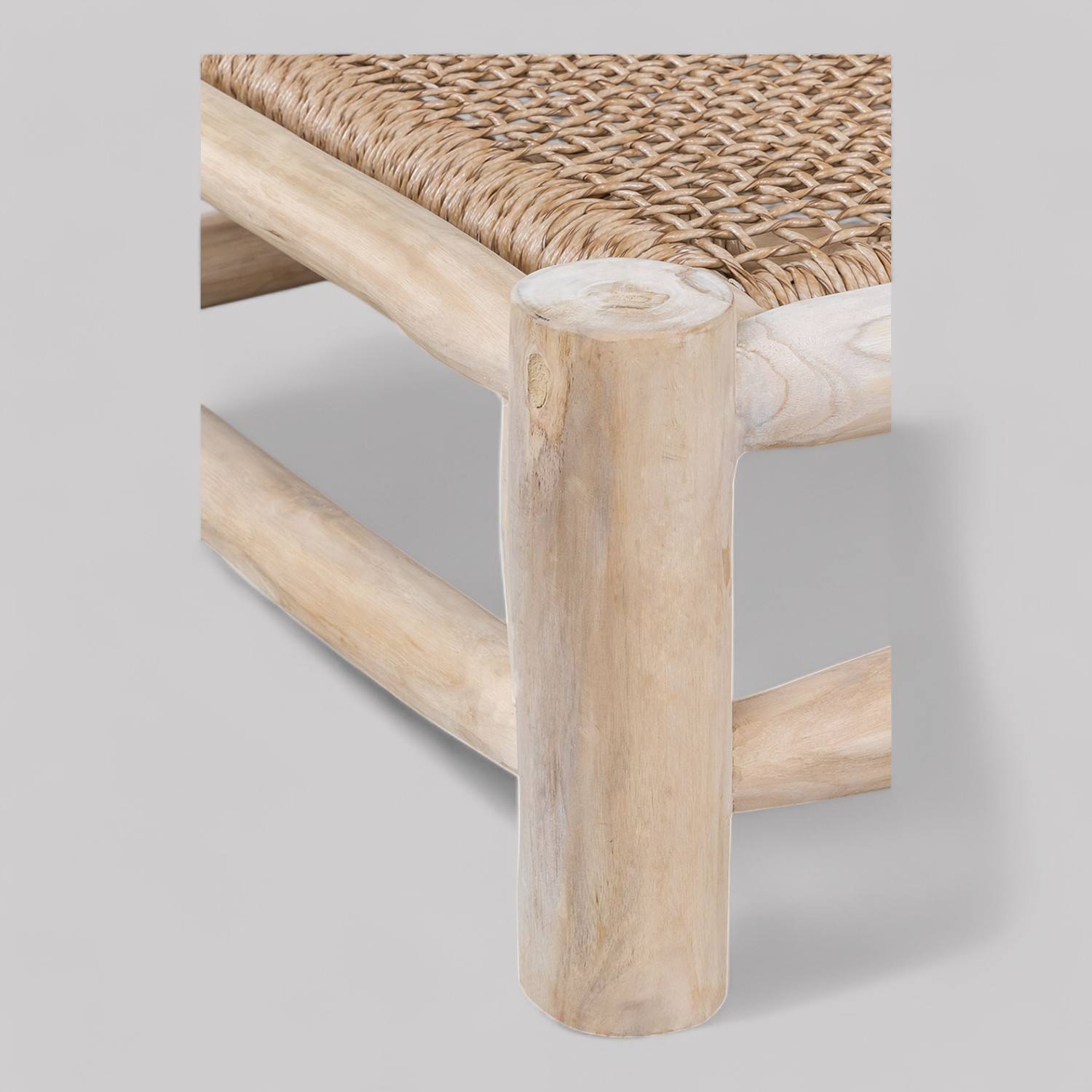 Teak Wood Natural Coating or Bleached