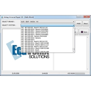 SRSリセットツールSRSユニバーサル修理V3.8ECUプログラマーのSRSリセットクリアクラッシュデータObd2OBD車診断ソフトウェア - Product Image 4