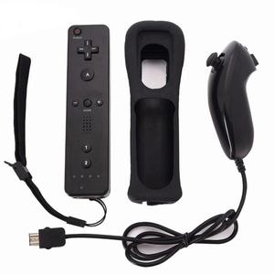 สำหรับ Nintendo Wii จอยสติ๊กแบบ2 in 1รีโมทคอนโทรลไร้สายชุดควบคุมเกมแพดเคลื่อนไหวในตัวพร้อมเคสซิลิโคน - Product Image 1