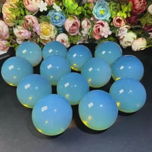 En iyi kalite 40-55 MM Opalite kristal küre toptan özel yarı değerli taş el sanatları ev dekorasyon yılbaşı hediyeleri toplu - Product Image 1