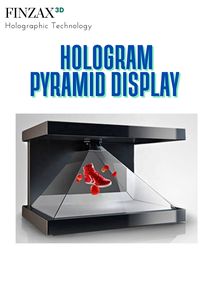 En iyi kalite devrim ev dekor ve hediye Hologram piramit ekran Mesmerizing yüzen 3D görüntüleri ihracat için - Product Image 2
