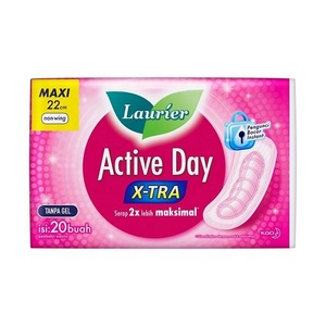 Sıhhi peçeteler <span class=keywords><strong>Laurier</strong></span> sağlıklı cilt aktif gün kadınlar için süper Slimguard sıhhi pedleri kadın pedleri adet