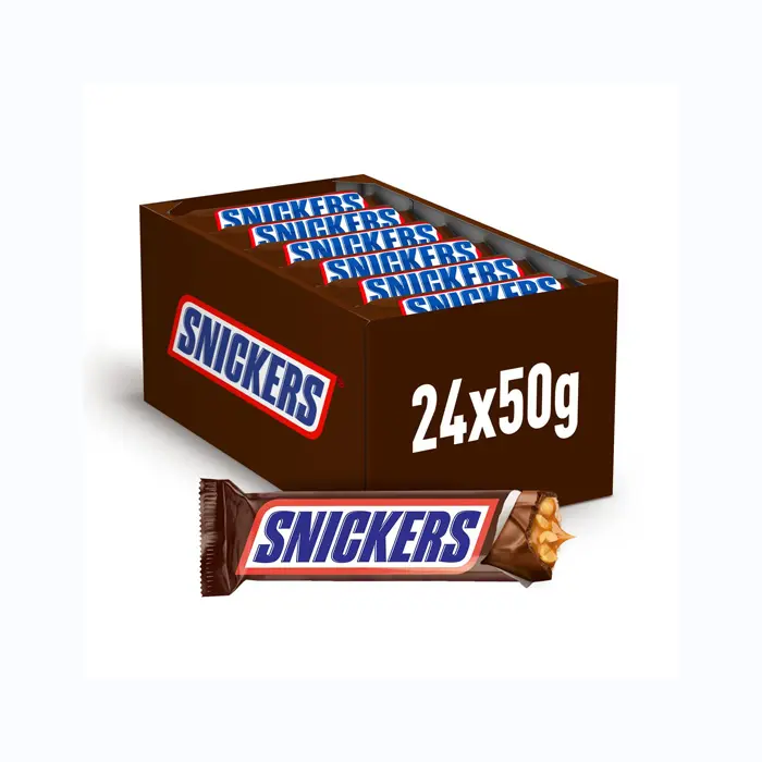 Orginal Snickers Chocolate Bar 48g Amendoim, Caramelo e Nougat Leite Chocolate Preços por atacado disponíveis.