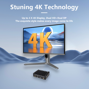 Factory Direct Sale Industrial PC Mini Black Aluminum Win/<strong>Linux</strong> <strong>System</strong> with CPU&amp;COM Port Portable I3\i5\i7 Mini <strong>Computer</strong>