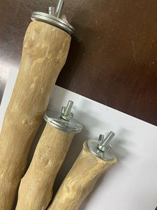 Kuş levrek kahve ahşap papağan kuş levrek ağaç standı doğal Java ahşap levrek - Product Image 4