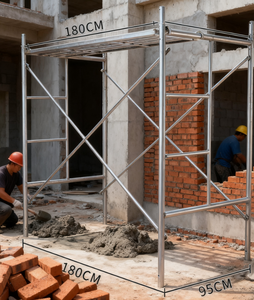 Современная высокопрочная стальная рамная строительная леска с грузоподъемностью 250 кг для промышленного и гостиничного строительства (с возможностью индивидуального брендирования) - Product Image 2