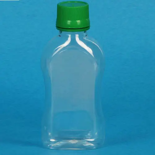 Bottiglia vuota PET plastica trasparente bottiglia vuota lavaggio a mano bottiglie ovali