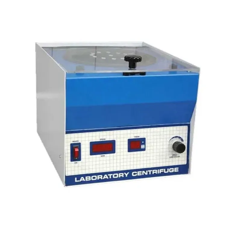 Centrifugeuse de laboratoire d'équipement d'essai de fournitures de laboratoire de haute qualité pour fluides, gaz ou liquides séparés en fonction de la densité