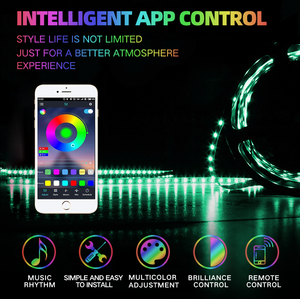 Dreamcolor Smart Addressable WS2812B 5050 RGBIC <strong>LED</strong> Strip Lights 144 Pixel Flexible <strong>Tape</strong> 5V 5V with Controller PCB Lamp Body - Product Image 2
