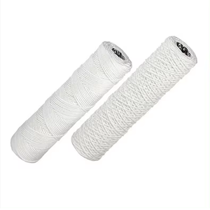 Cartucho de filtro de sedimento de herida de cuerda de algodón de polipropileno con filtro de agua de esqueleto de PP Elemento de filtro de herida de alambre industrial - Product Image 3