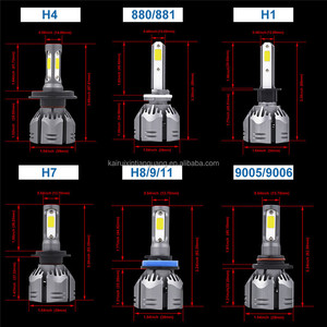 自動照明システムR11LEDヘッドライト電球車両4サイドカーLEDヘッドライト - Product Image 6