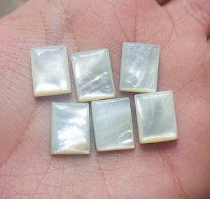 Chất lượng cao mẹ của ngọc trai hình chữ nhật Shape phẳng đá quý, 4x6mm đến 20x30mm, đối với trang sức làm và mẹ của đồ trang sức ngọc trai - Product Image 1