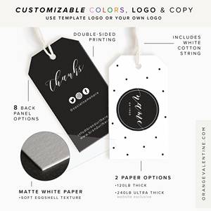 Etiquetas colgantes en relieve de lujo ecológicas personalizadas, diseño de cuerda de cartón negro, etiquetas de columpio para ropa de papel para etiquetas de ropa - Product Image 2
