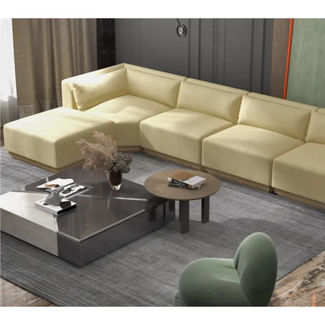 Globale Standard qualität Modulares Sofa Canape Salon Modernes Sofa Home Office Hotel anwendung L-Form Sofa garnituren Möbel in Vietnam