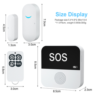 Sistema de alarma de seguridad para el hogar RF + WiFi con aplicación de control remoto ABS Cobertura mejorada Sensores de puerta/ventana Uso en interiores - Product Image 5