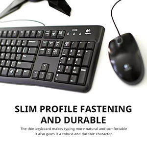 Custom Russian RGB Mechanical Gaming <strong>Keyboard</strong> for Logitech MK121P USB Ergonomic Office PC Phone Mobile Gamer New Condition Membr - Product Image 4