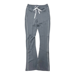 İlkbahar sonbahar moda geniş bacak Flare adam pantolon özel pantolon gevşek rahat düz renk <span class=keywords><strong>erkek</strong></span> Streetwear Flare Sweatpants