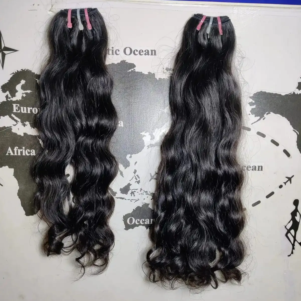 Extensión de cabello indio sin procesar de un solo donante Raw Remy Raw Virgin cutícula alineada paquetes de cabello humano indio de proveedor de la India