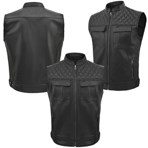 سترة جديدة عالية الجودة مخصصة من الجلد للرجال/سترة نادي الدراجات النارية - Product Image 4