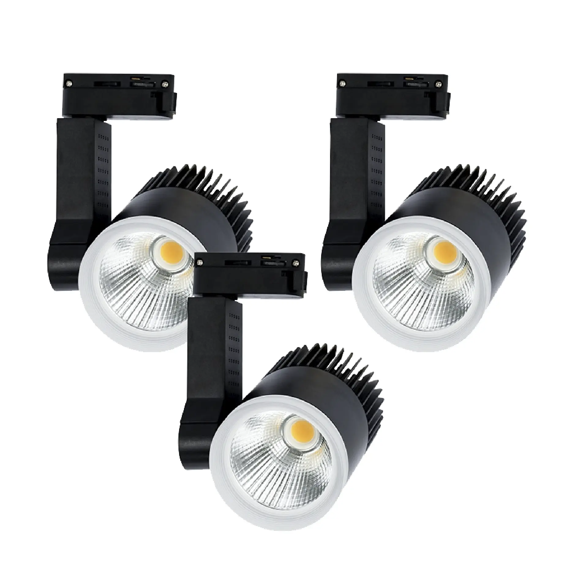 Luce Spot Black 3-placcato LED per interni pista di risparmio di energia elettrica Made In Vietnam produttore Best-seller per Showroom