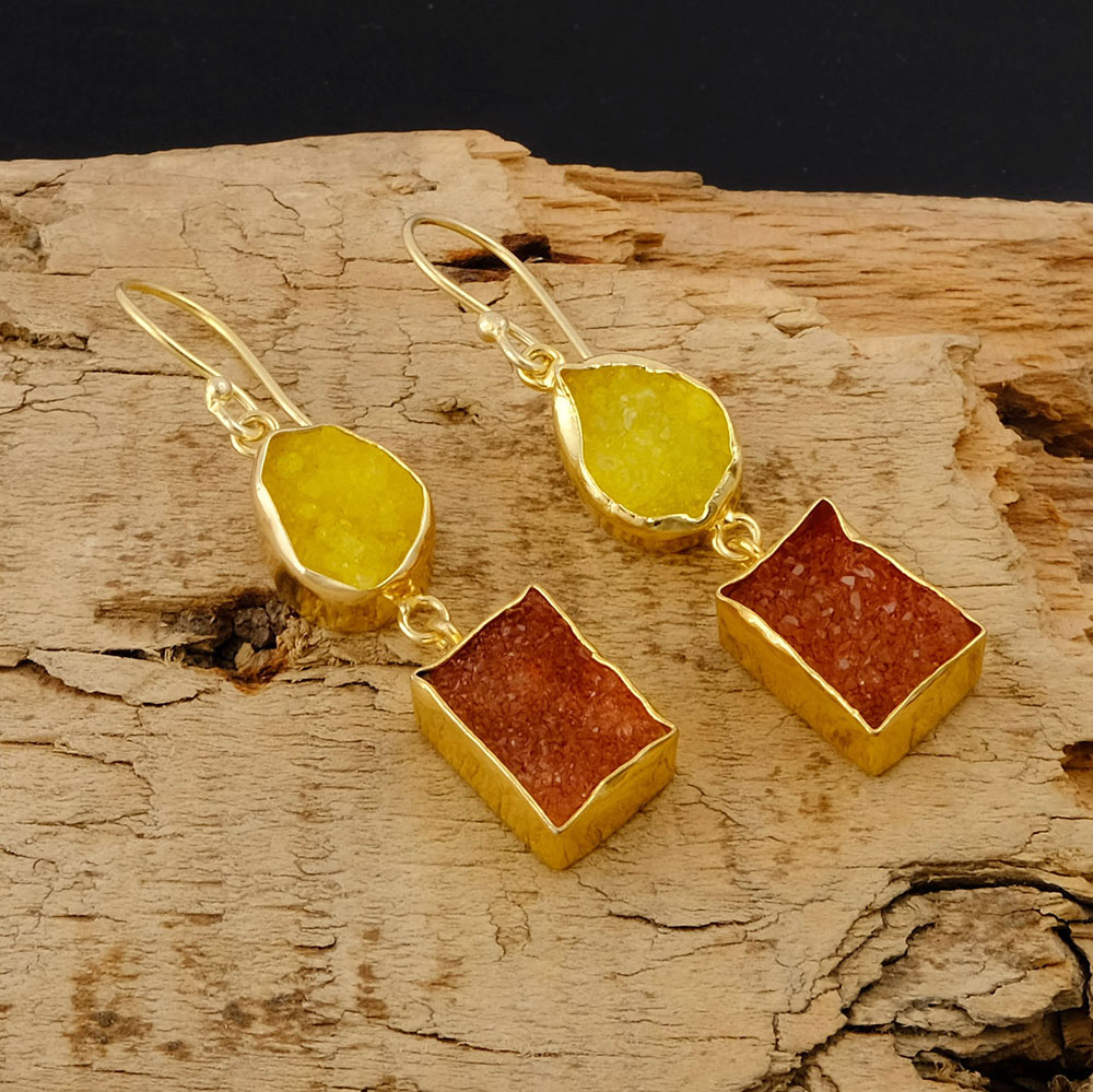 Amarillo y naranja