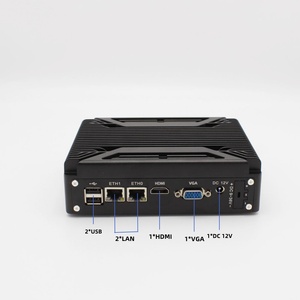 ファンレス内蔵ミニコンピュータインテルI3 I5 2 RS232/RS485産業用ミニコンピュータ自動制御
