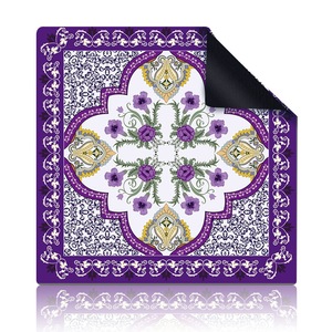 Large Mahjong <strong>Mat</strong> With Carrying Bag Anti-Slip Noise-Reducing Table Cover for Mahjon Card Games 31.5in X 31.5in - Product Image 6