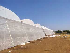 100% новый HDPE Sun сельскохозяйственный зеленый оттенок сетка портативный и водонепроницаемый PE/PP пластиковый складной дизайн
