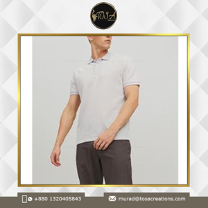 Tendência Estilo Algodão e Tecido de Poliéster Feito Inteligente Olhar Casual Regular Fit Cor Personalizada Colarinho dos homens Polo T Shirt