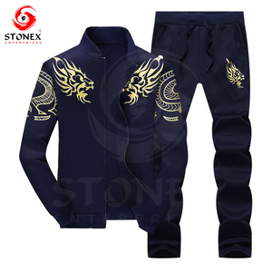 Hot chất lượng trapstar Chenille giải mã trùm đầu Tracksuit hoodie Set tracksuits mồ hôi phù hợp với nam giới Bộ - Product Image 2
