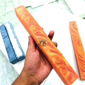 Màu Cam Vibrant Swirl Nhựa Khối Cho Dao Xử Lý Và DIY Thủ Công Thủ Công Thủ Công Trống Cho Biến Và Tùy Chỉnh Dự Án - Product Image 4