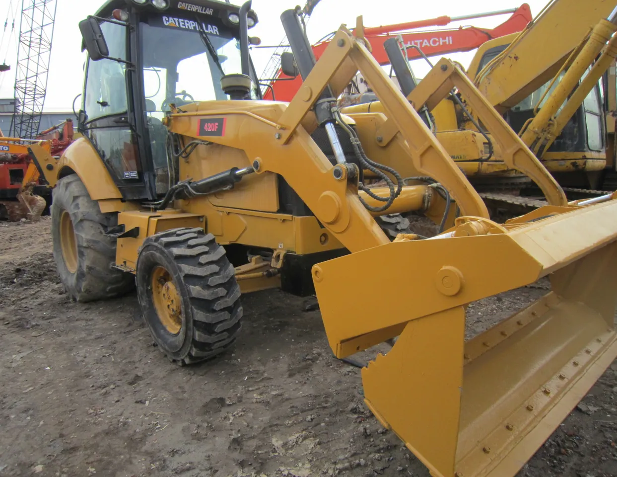 heavy equipment Factory supply professional manufacturer power shift 4WD 420F Backhoes used in united states
