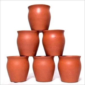 Toptan el yapımı tahıl kupalar yüzlü Terracotta meksika kil içme fincan Terra Cotta su cam çay faizactea için - Product Image 1
