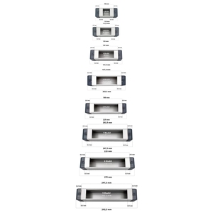 Hộp ổ cắm bàn mô-đun nhôm-Khung ổ cắm bàn văn phòng trống 55x60mm (tùy chọn mô-đun 2-28) - Product Image 1