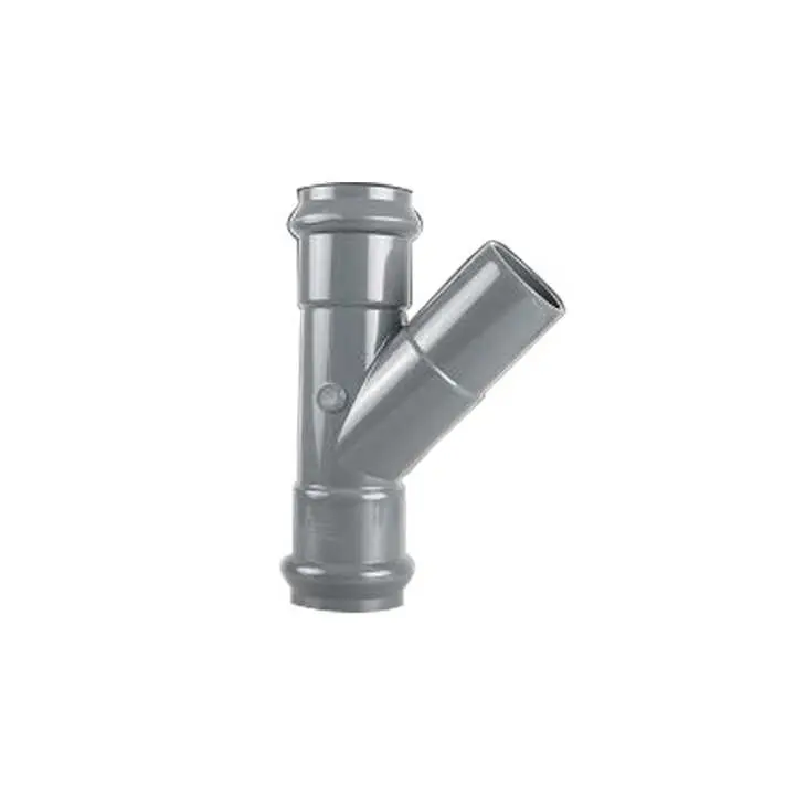 TU-PIPE DIN tiêu chuẩn 110-315 mét PN10 uPVC Y TEE Ống phù hợp với vòng cao su