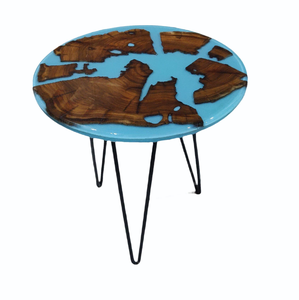 Wood Epoxy Resin <strong>Stool</strong> Material Fashionable Metal <strong>Legs</strong> Handmade Modern Living Room <strong>Stool</strong> Natural Resin <strong>Stool</strong>
