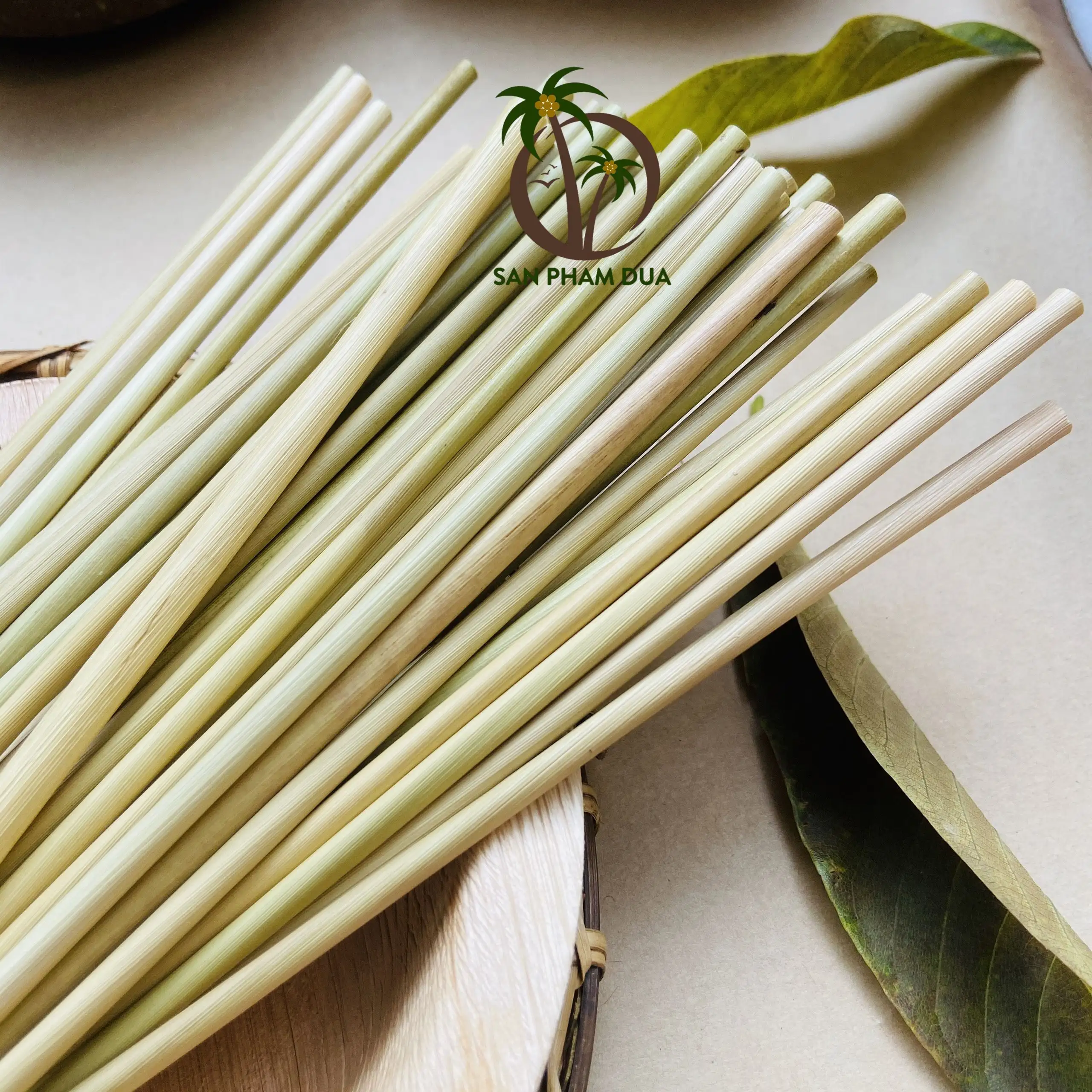 Полностью натуральная дезинфицирующая травяная соломинка по лучшей оптовой цене из Вьетнама/Компостируемая тростниковая соломинка
