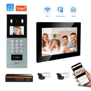 Multi apartamento 1080P HD Tuya Smart Video timbre Cámara Video intercomunicador puerta Teléfono para apartamento edificio grande
