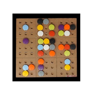 Bao gồm Trò chơi <span class=keywords><strong>sudoku</strong></span> chữ nổi có thể truy cập cho người chơi khiếm thị chơi độc lập với dấu hiệu xúc giác bằng gỗ - Product Image 1