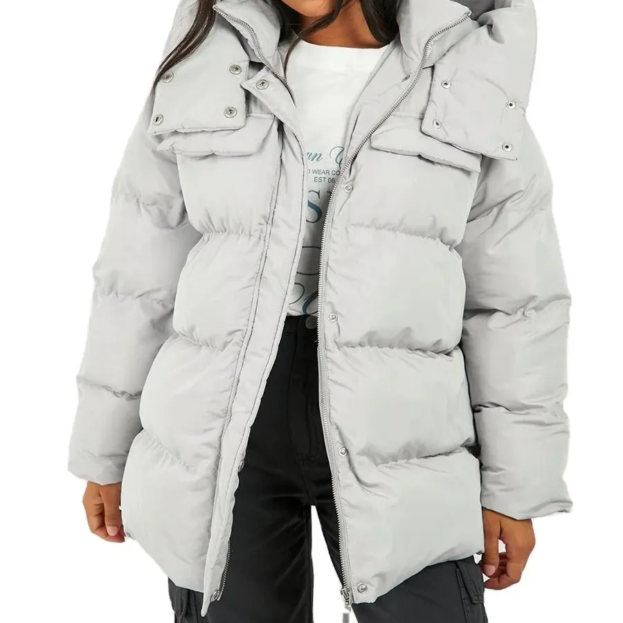 Respirável Puffer feminino com capuz jaqueta de inverno mulheres Puffer Down jaqueta Puffy bolha jaqueta para baixo feminino para venda 2023