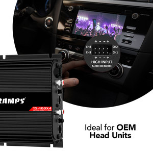 Taramps TS 400x4 Black with Automatic High Level <strong>Input</strong> 400 Watts RMS 2 Ohms 4 Channels Full Range Car <strong>Audio</strong> <strong>Amplifier</strong> System - Product Image 6
