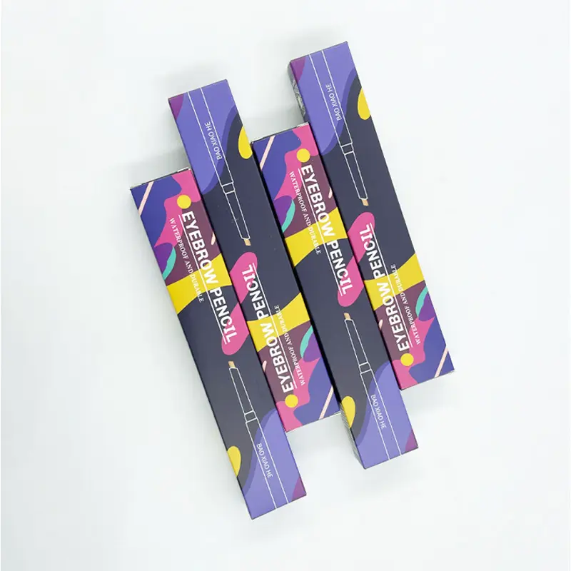 Logo personalizzato Mascara tubo matita per sopracciglia confezione di lusso vuoto Eye Lash Eyeliner penna rossetto cosmetico strumento di trucco scatola di imballaggio