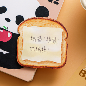 定制记事本面包形状定制便签-办公室、学校和创意日记用品的可爱食品主题记事本定制记事本 - Product Image 2