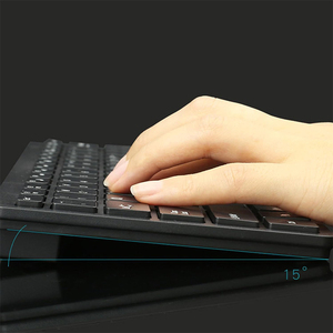 Teclado de ordenador con cable Plug Play USB Keyboard Low Profile Chiclet Keys para PC Laptop